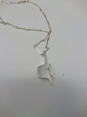 Lapponia Bjorn Weckstrom Silver 'Alpha Centuri' Necklace w/ Extender/Bracelet