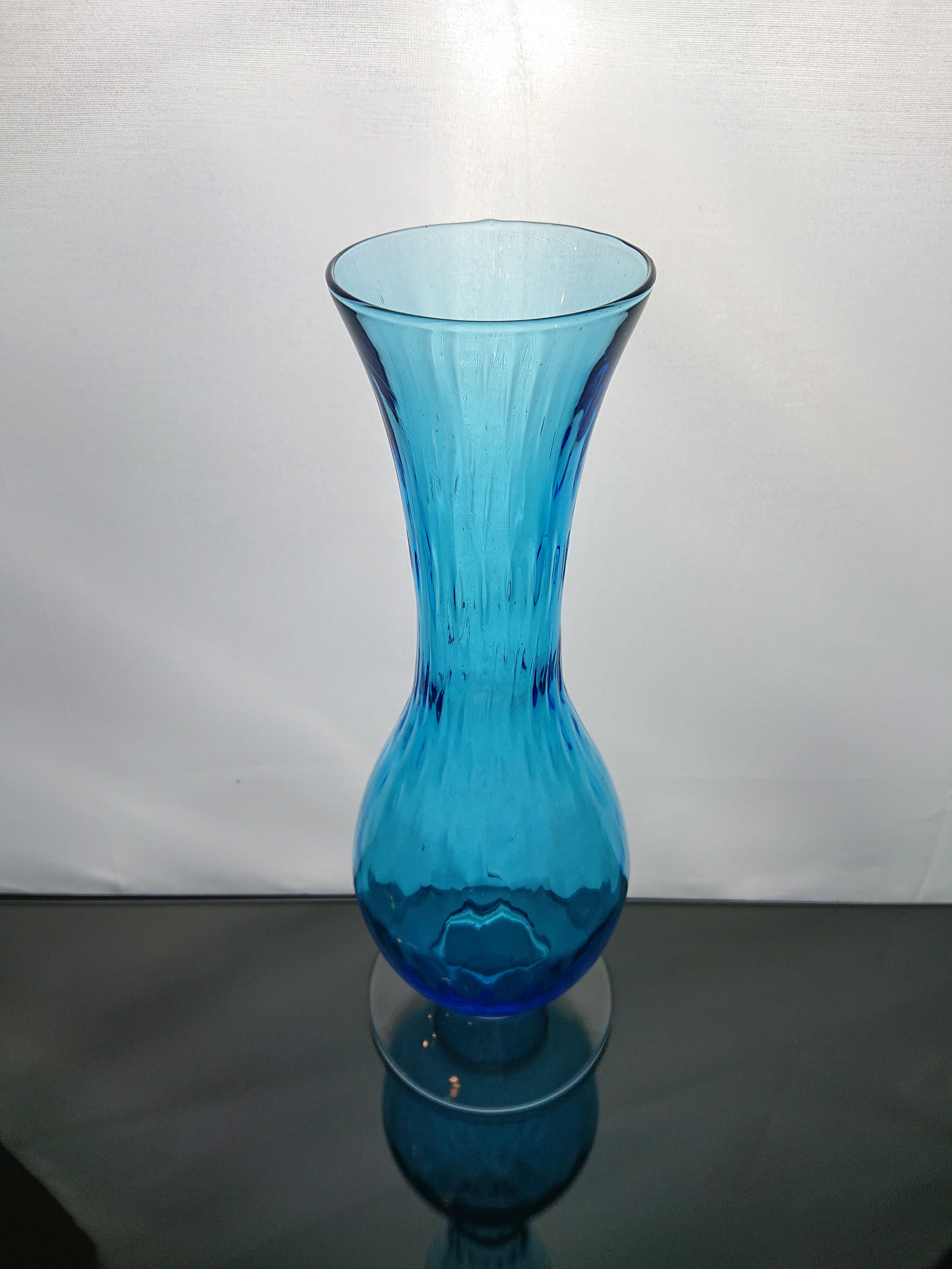 Empoli Teal Optic Vase