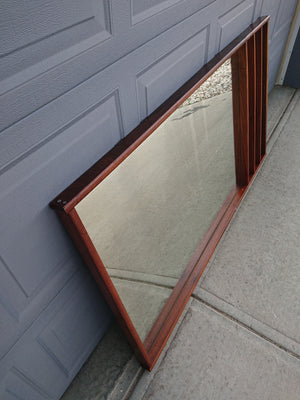 Large Walnut Framed Mirror