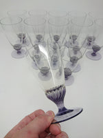 Lavender Twisted-Stem Glassware - Set