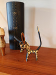 Walter Bosse Style Brass Zebra / Donkey Ring Holder